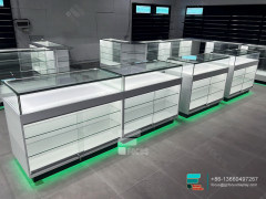 Custom Tobacco Fixtures Glass Cabinet Showcase For Sale