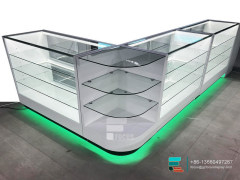 Custom Tobacco Fixtures Glass Cabinet Showcase For Sale