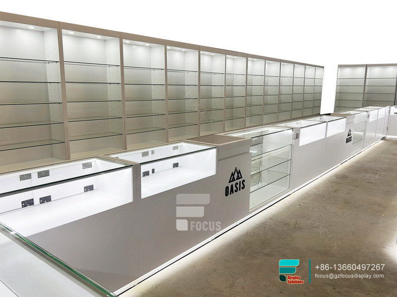 Cigarette Display Case Manufacturer Retail Stand Glass