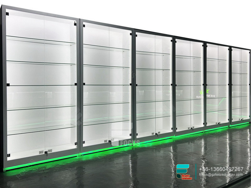 Dispensary Showcases Display Show Glass Tobacco Stand