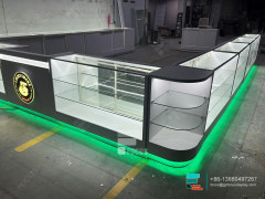 Cigarette Display Cases Glass Display LED Store Cabinets