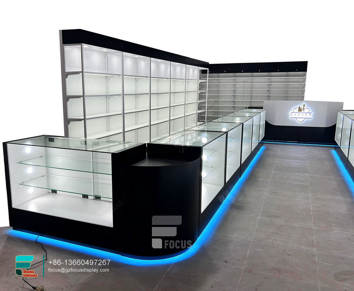 cigarettes shelves tobacco display stand led display stand