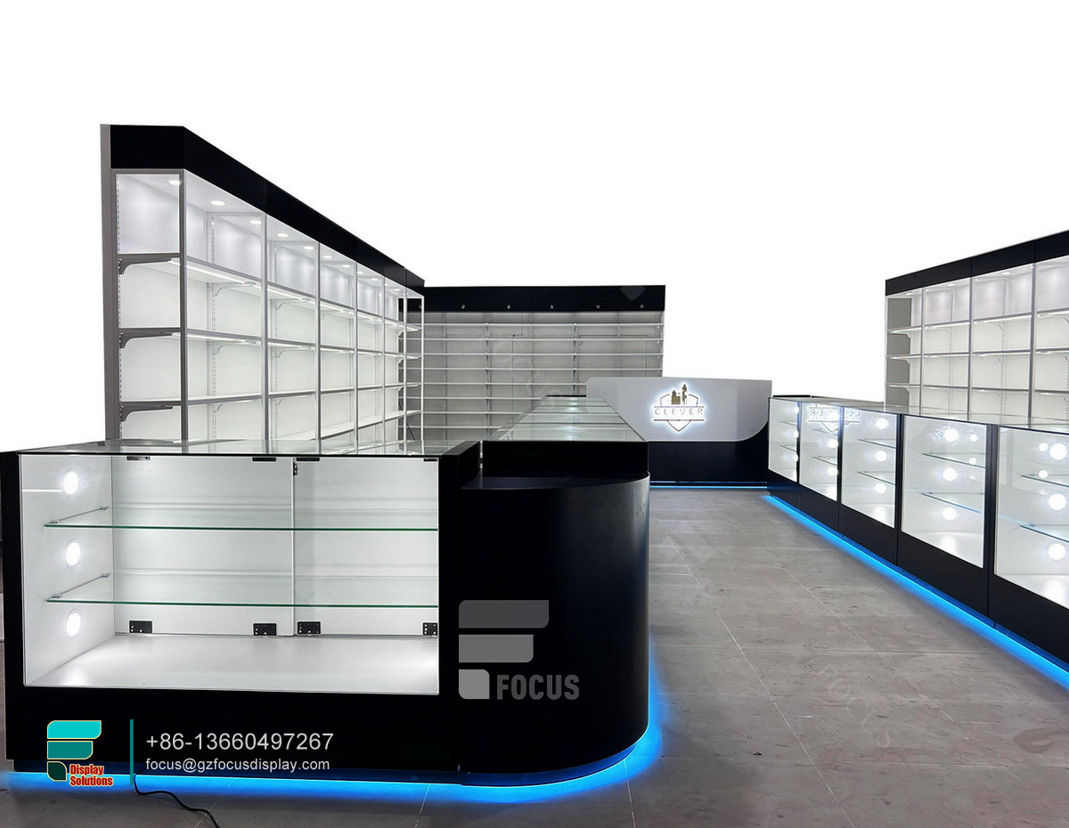 cigarettes shelves tobacco display stand led display stand
