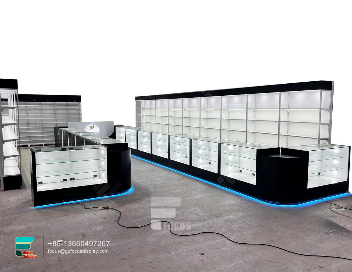 cigarettes shelves tobacco display stand led display stand