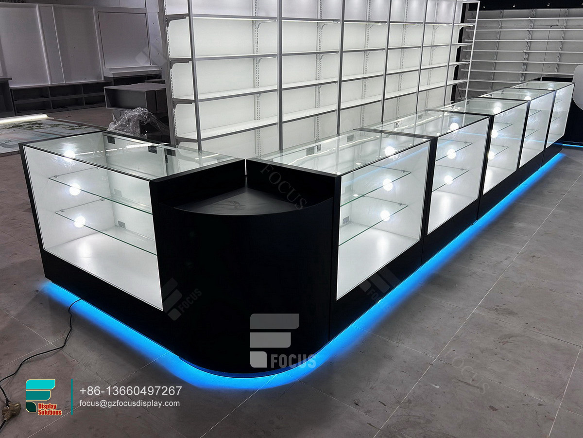cigarettes shelves tobacco display stand led display stand