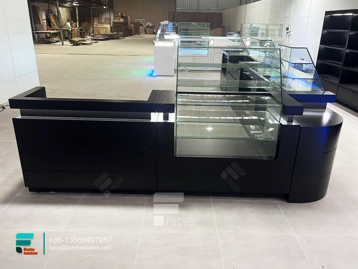 custom glass displays smoke shop retail display counters