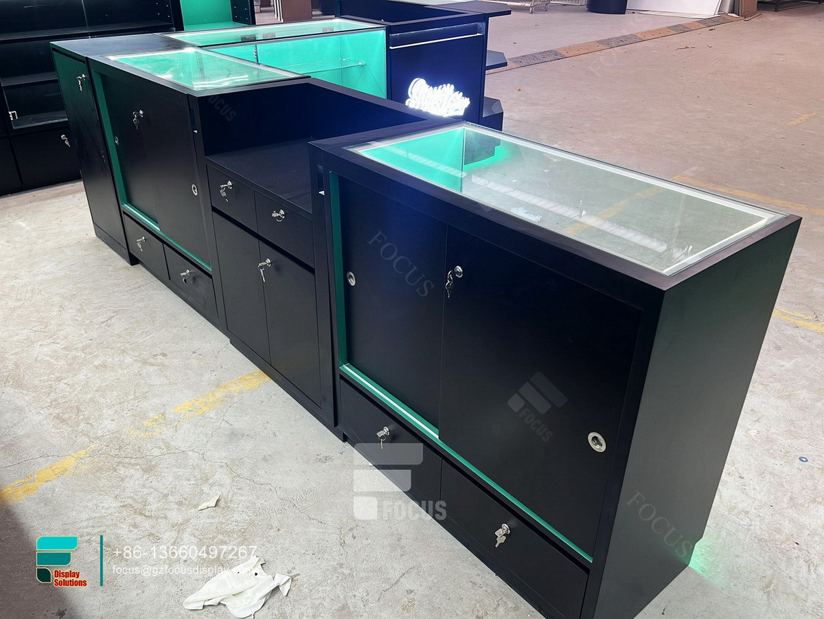 show cases display stand cigar room furniture for smoke shops