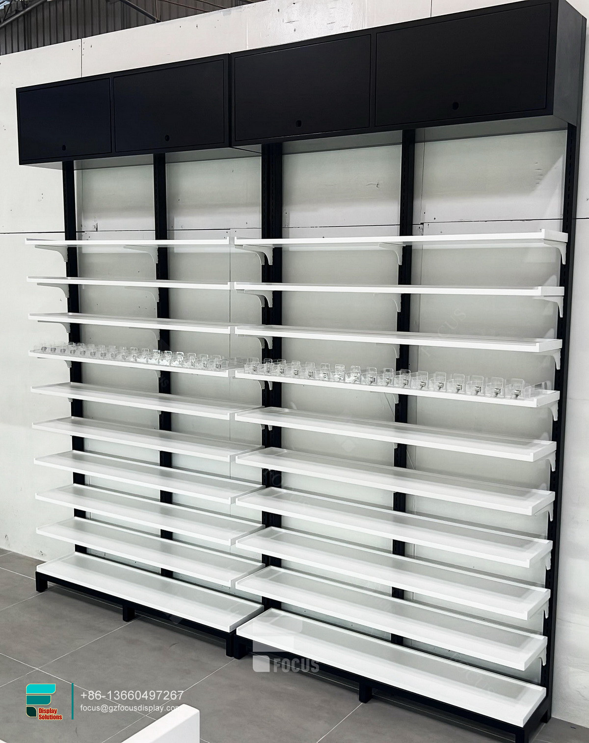 smoke shop custom retail store display dispensary shelves