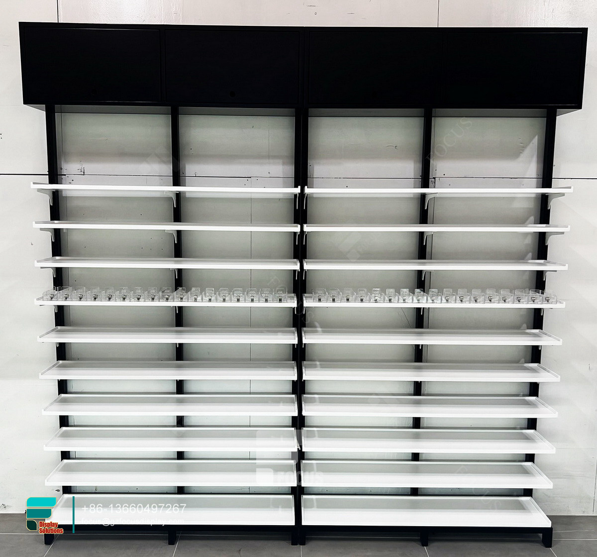 smoke shop custom retail store display dispensary shelves