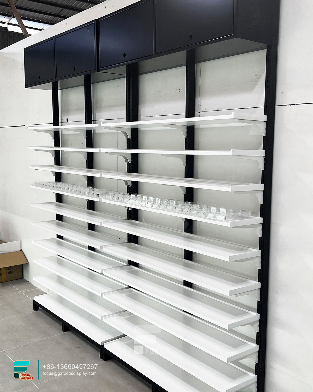 smoke shop custom retail store display dispensary shelves