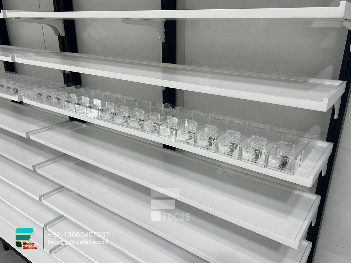 smoke shop custom retail store display dispensary shelves