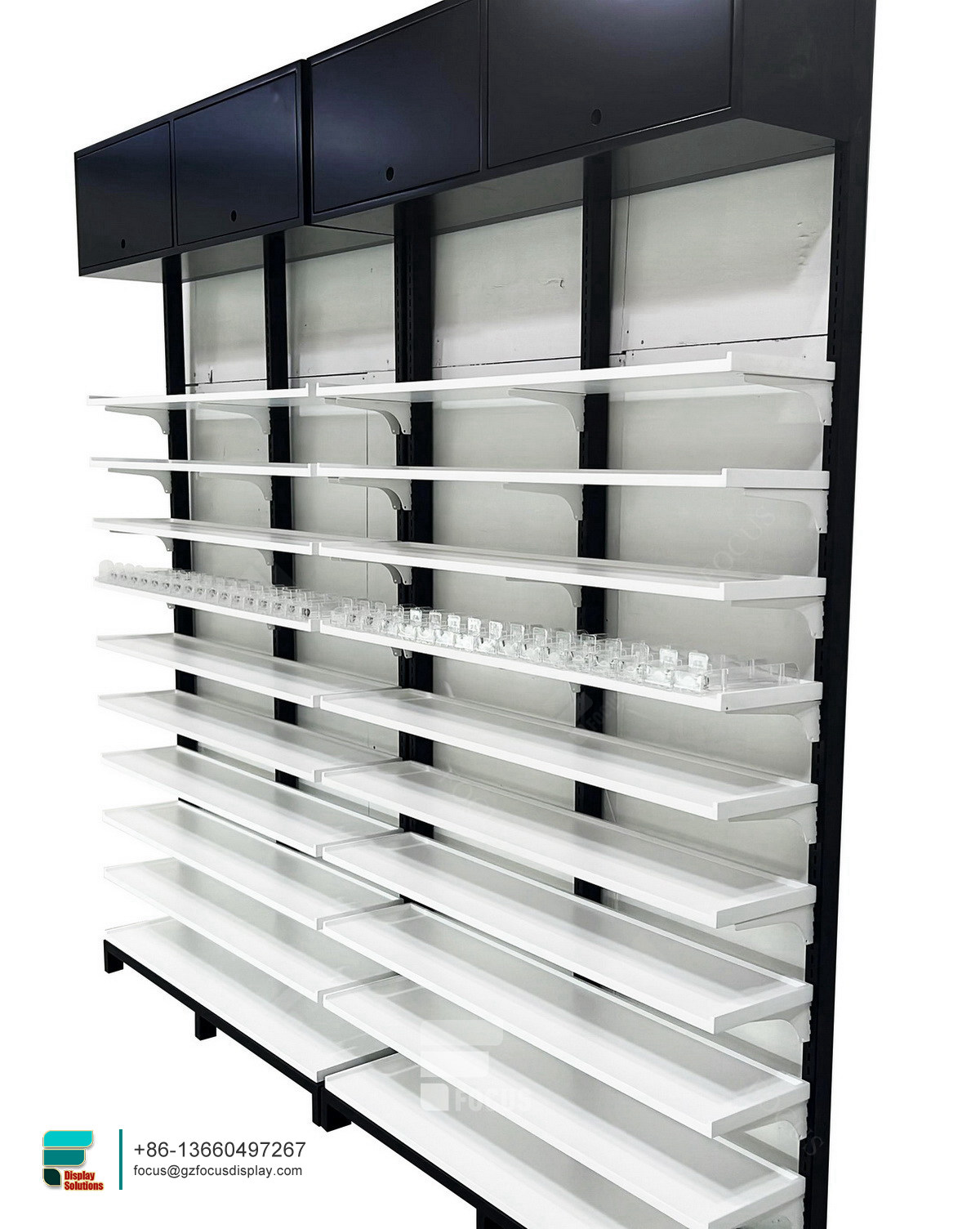 smoke shop custom retail store display dispensary shelves