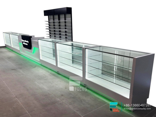 Cigarette Display Smoke Shop Glass Cabinet Display Case