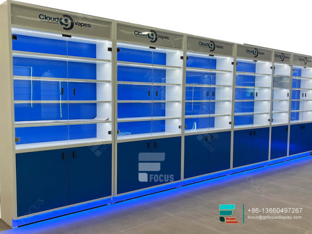 Show Case Smoke Shop Retail Display Stand Glass Retail Counter