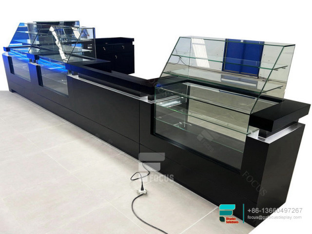 Custom Glass Displays Smoke Shop Retail Display Counters