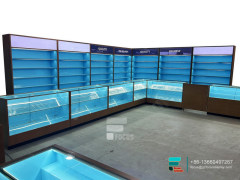 Display Cigarette Modern Smoke Shop Glass Display Case