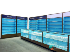 Display Cigarette Modern Smoke Shop Glass Display Case