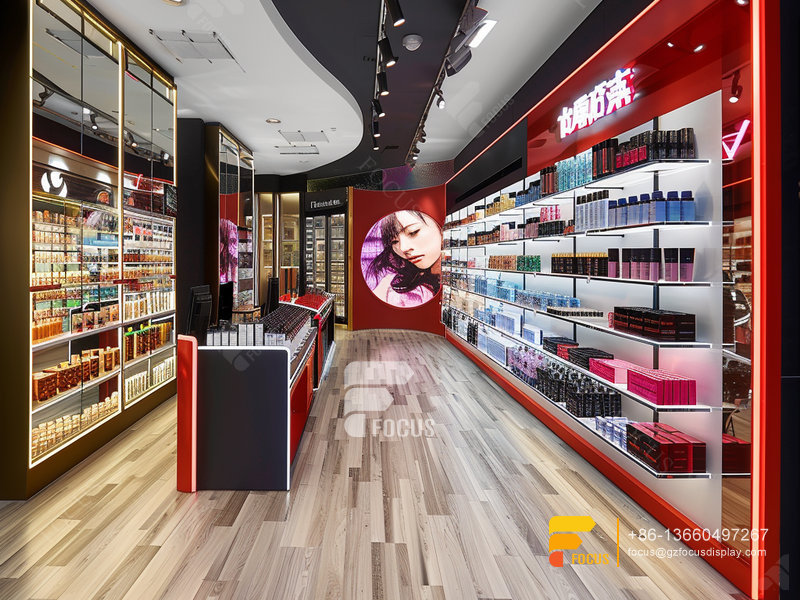 Cosmetic Shelf Design Perfume Display Rack Hair Stands