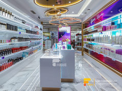 Perfume Display Rack Cosmetic Shop Counter Design Wig Hair Stand