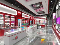 Perfume Counter Cosmetic Wall Shelf Hair Shop Interior Design