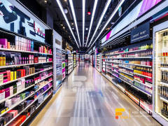 Perfume Display Stand Cosmetic Fixtures Designs Hair Store