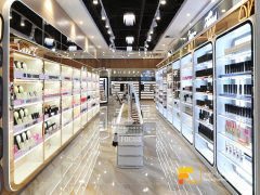 Cosmetic Retail Displays Perfume Shop Interior Design Wig Shelf