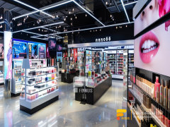 Cosmetic Display Perfume Cabinet Design Wig Store Design