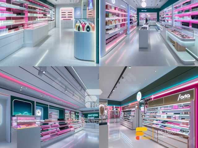 Perfume Display Design Cosmetic Furniture Hair Racks
