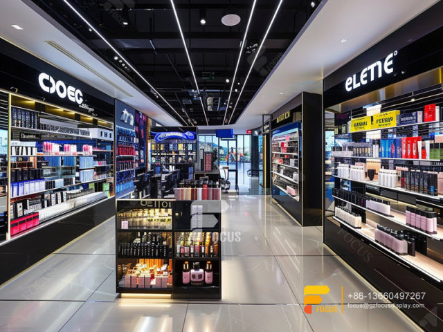 Perfume Display Stand Cosmetic Fixtures Designs Hair Store
