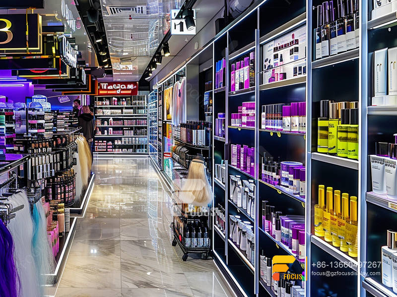 Perfume Display Shelf Cosmetic Retail Shop Hair Racks
