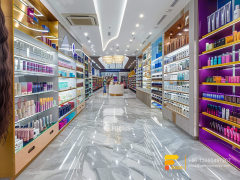 Perfume Glass Stand Cosmetic Fixtures Designs Hair Store