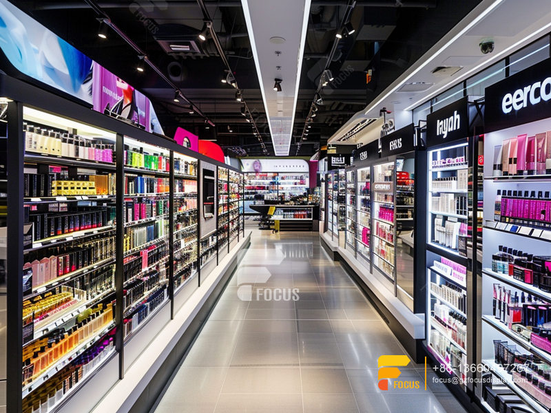 Perfume Display Stand Cosmetic Fixtures Designs Hair Store
