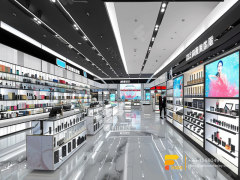Cosmetic Shelf Display Skin Care Shelf Wig Showcase