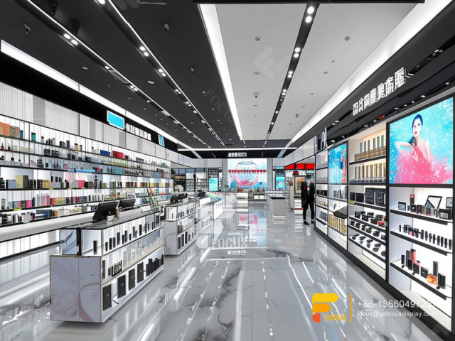 Cosmetic Shelf Display Skin Care Shelf Wig Showcase