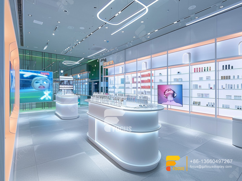 Perfume Racks Cosmetic Showcase Design Hair Furniture Supplies