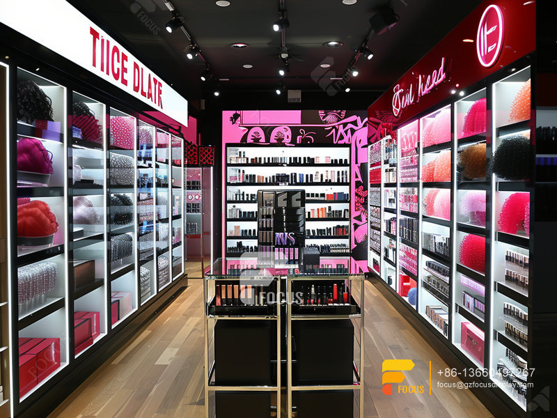 Cosmetic Store Furniture Perfume Shop Design Display Wigs