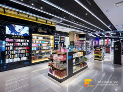 Custom Perfume Shelves Cosmetics Stand Designs Hair Store