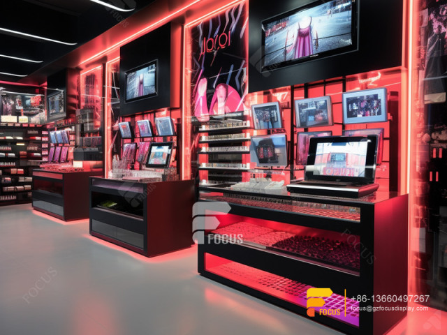 Cosmetic Store Fixtures Cosmetics Cabinet Wigs Stands