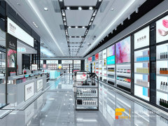 Cosmetic Shelf Display Skin Care Shelf Wig Showcase