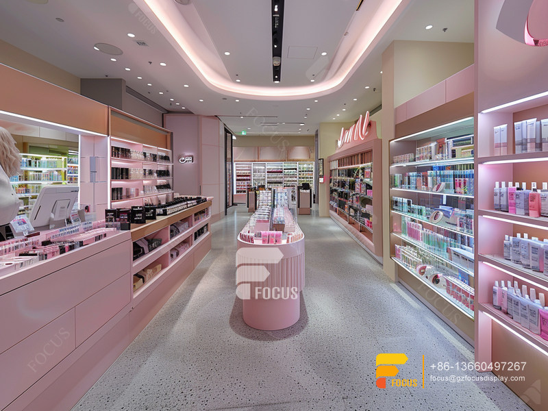 Perfume Booth Design Cosmetic Shop Design Wig Display Case