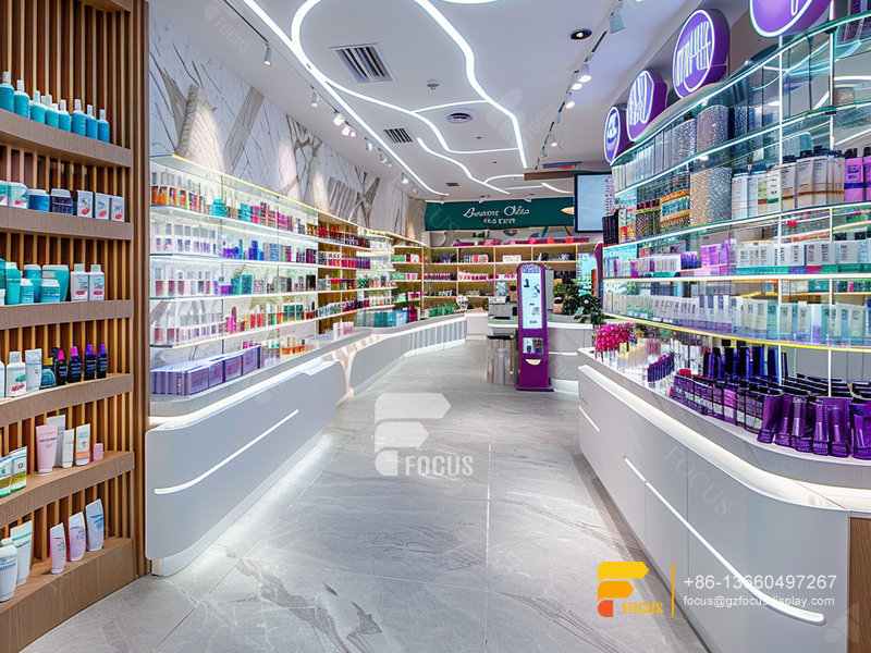 Perfume Display Shelf Cosmetic Retail Shop Hair Racks