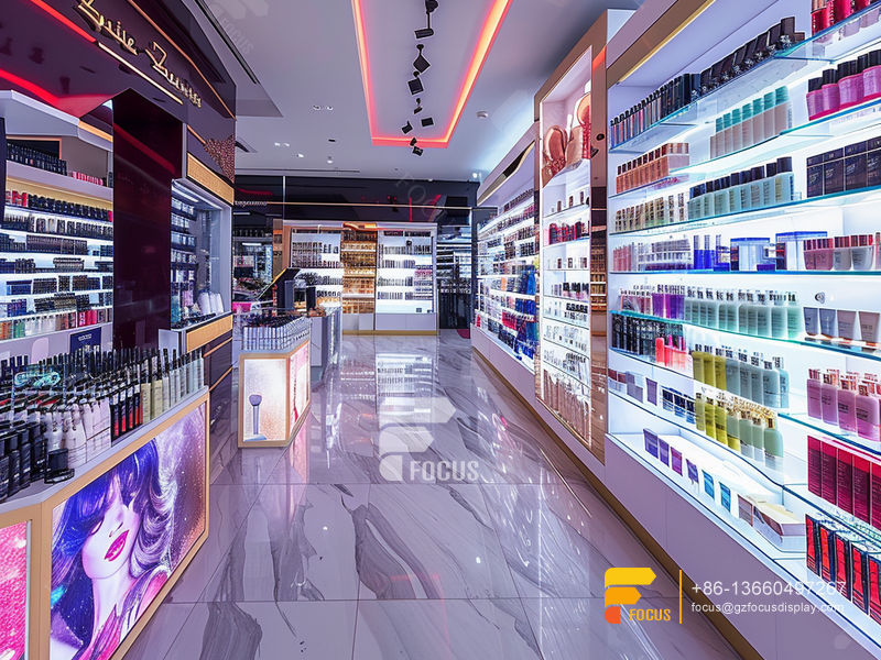Perfume Rack Display Skin Care Furniture Hair Store Design