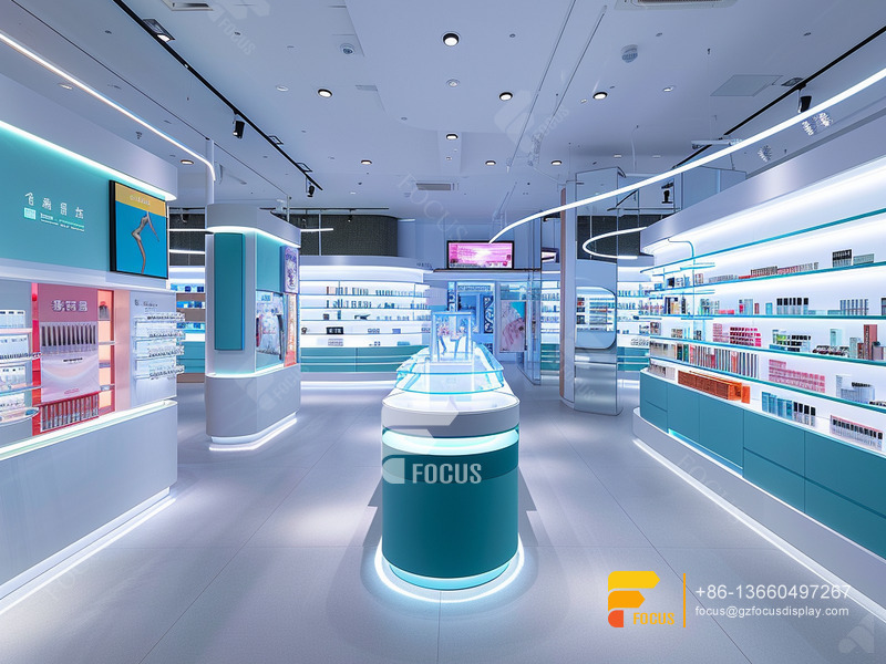 Perfume Display Design Cosmetic Furniture Hair Racks