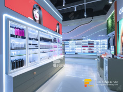 Custom Cosmetic Displays Perfume Shelves Wig Stands