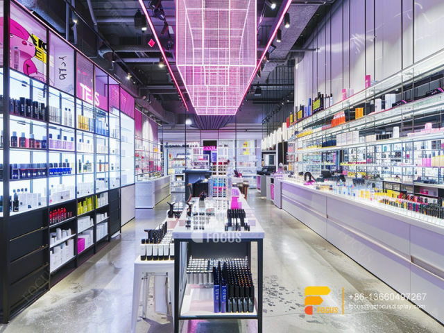 Cosmetic Shop Furniture Design Perfume Showcase Display Hair Stand