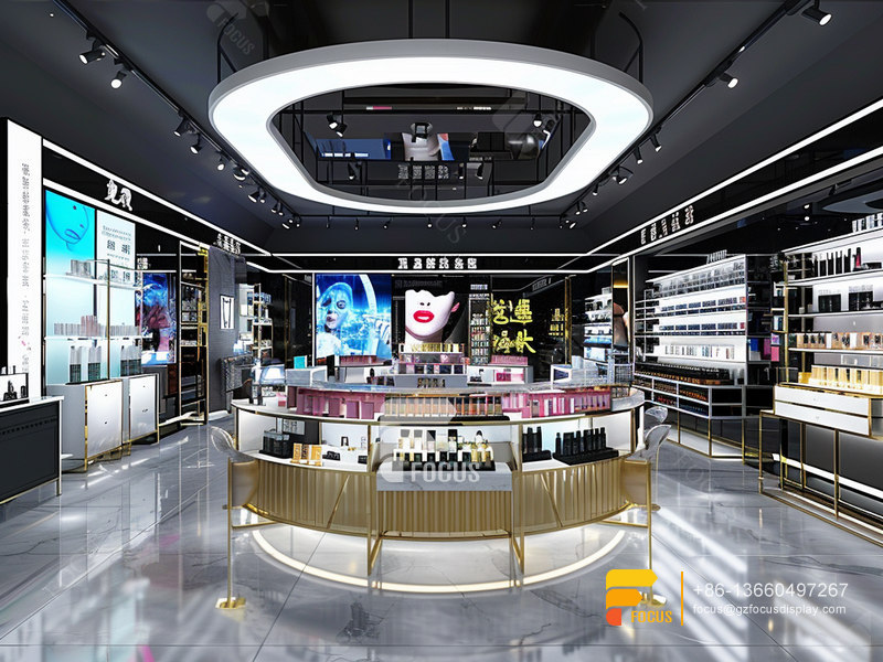 Perfume Display Stands Cosmetic Fixtures Wig Wall Rack