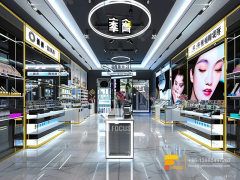 Cosmetic Display Cases Skin Care Furniture Wig Store Design
