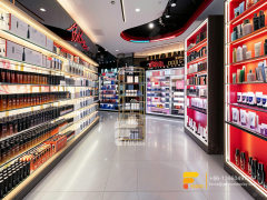 Cosmetic Shop Design Perfume Display Wall Wig Rack Stand