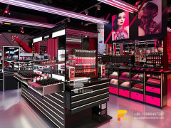 Cosmetic Store Design Perfume Cabinet Glass Wig Showcase