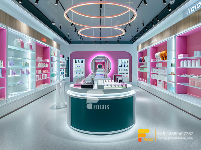 Cosmetic Counter Display Manufacturers Perfume Shelfs Wig Hair Stand